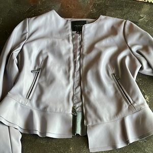 Lilac leather jacket